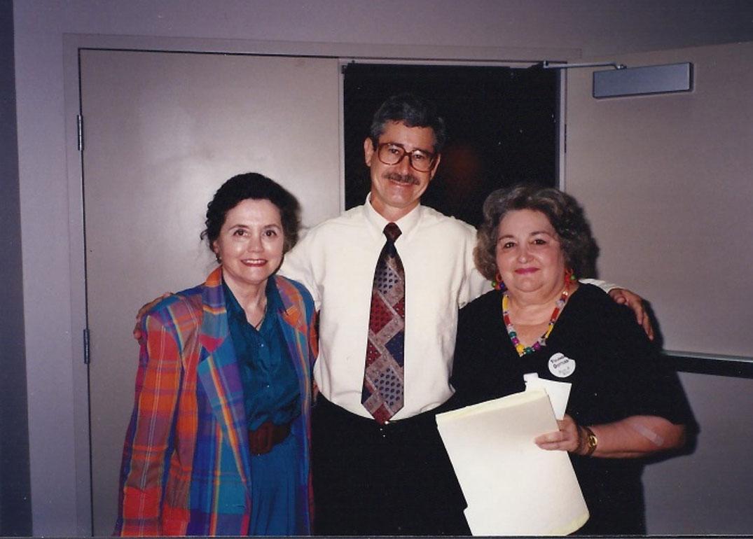 with poets Dr. Guida Jackson & Yolanda Gottlieb, 1995. 