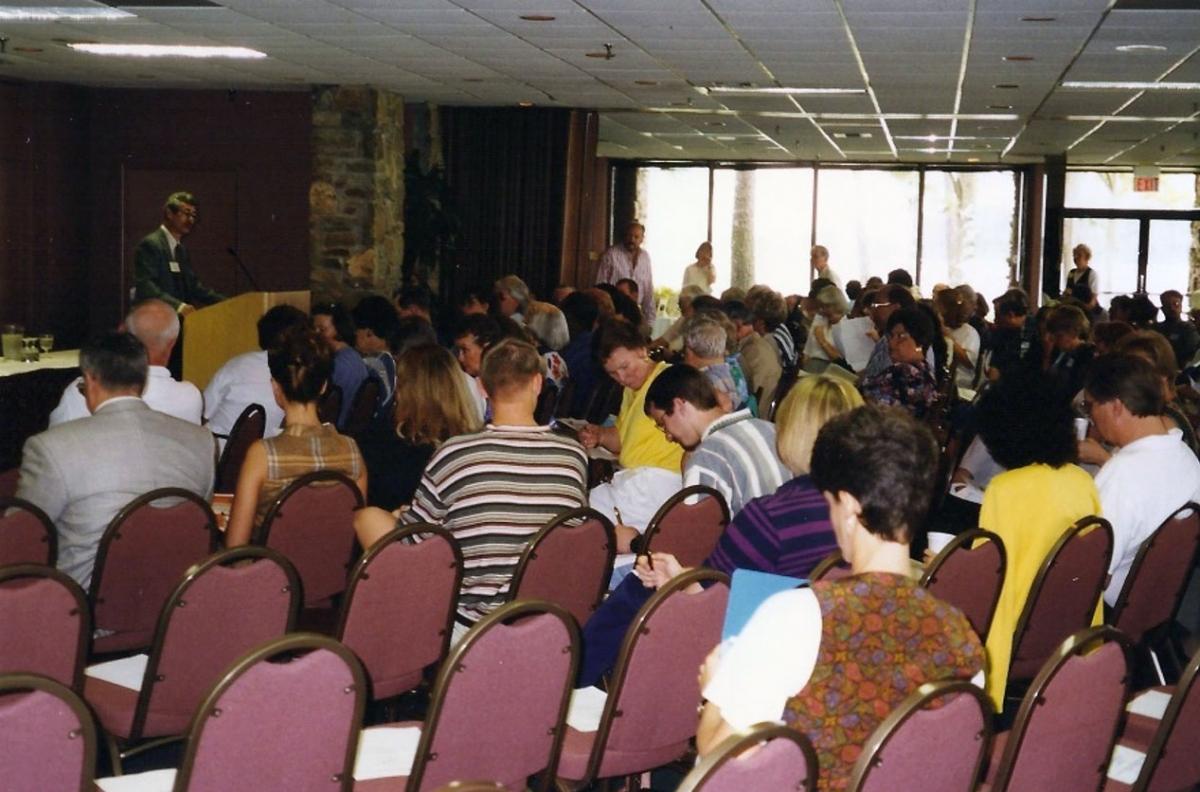 Presiding at MCLA Conf, 1995.