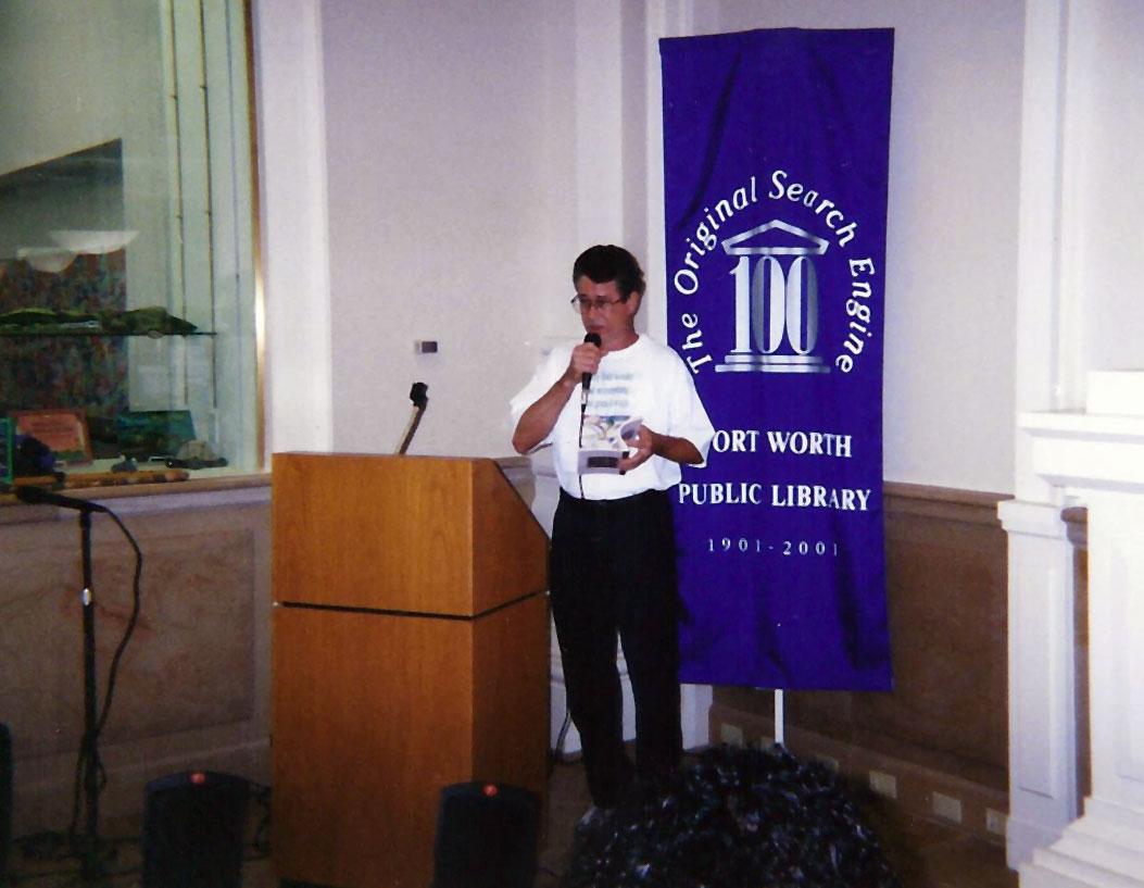 Reading at FWPS Centennial Celebration, 2011.